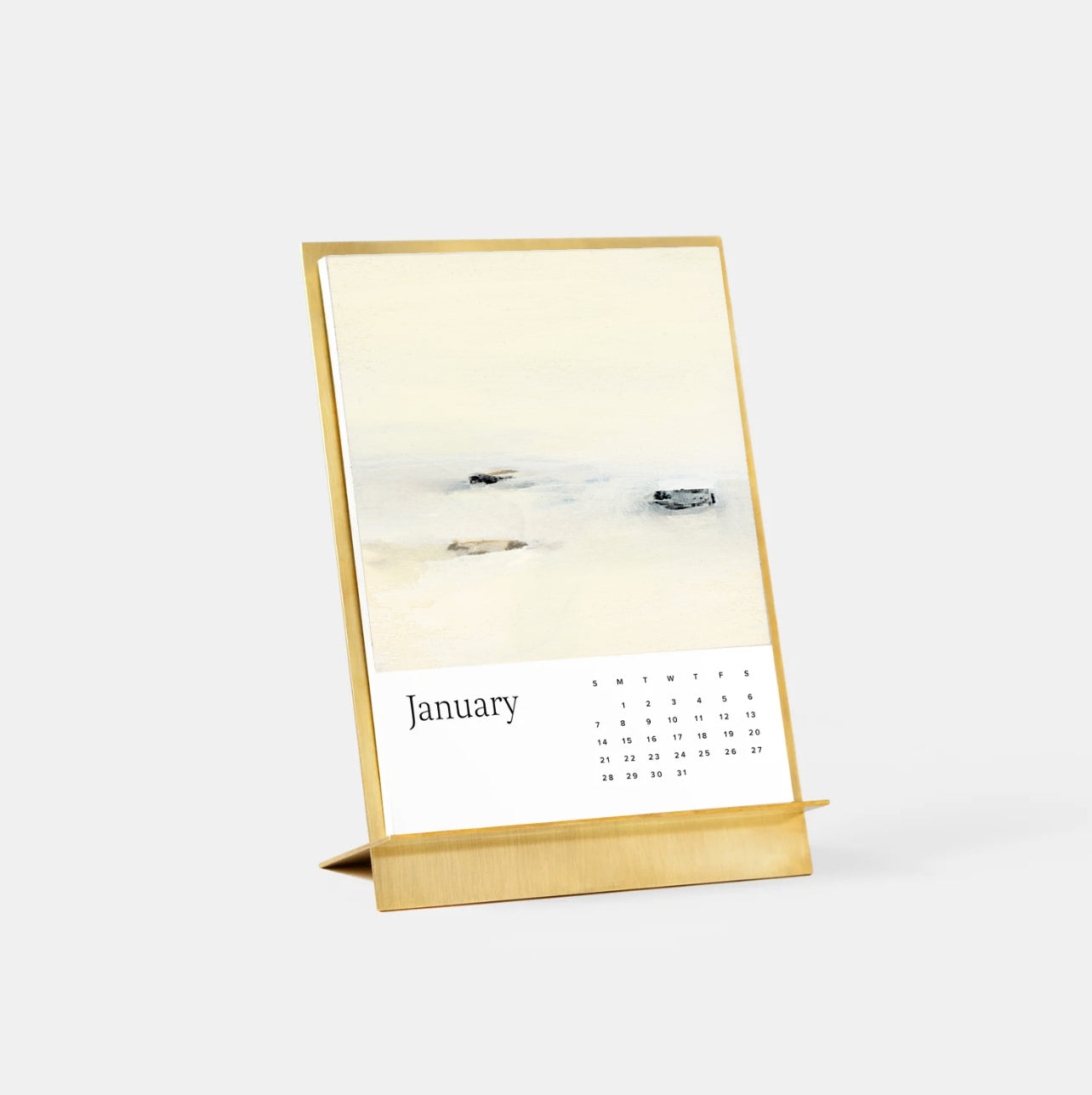 2025 Brass Desk Calendar